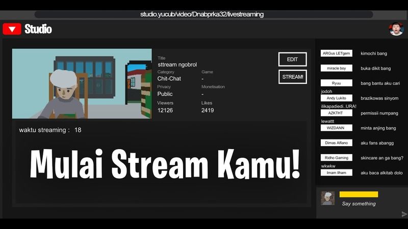 Streamer Simulator INDONESIA MOD APK (Unlimited Money)